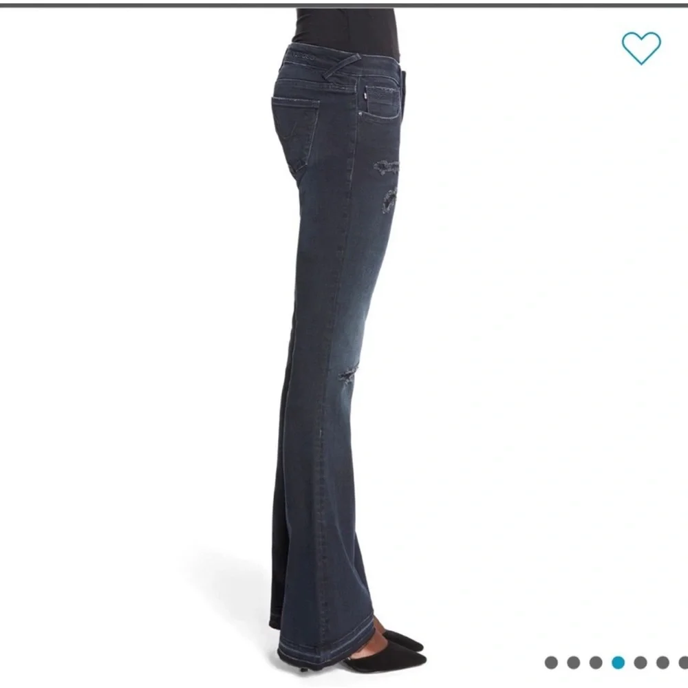 Vigoss Flare Leg Distressed Jeans Size 31” W x 33L ( 11/12 ) NWT - Picture 14 of 15